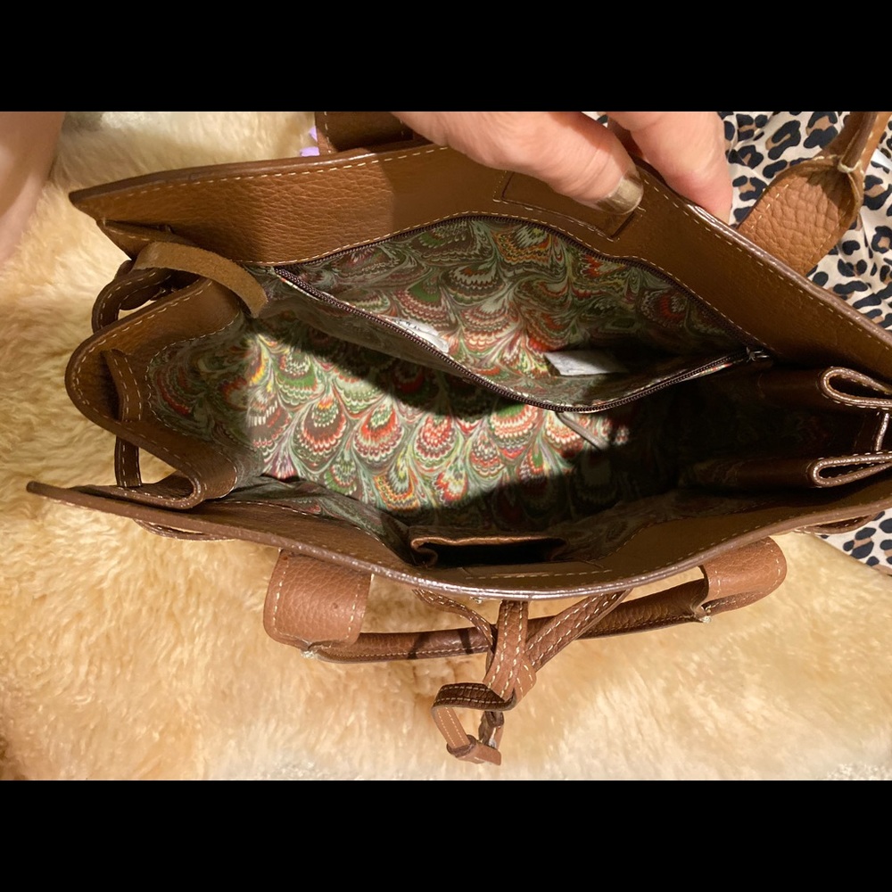 Dooney & Bourke tan handbag pebble leather - Picture 2 of 4